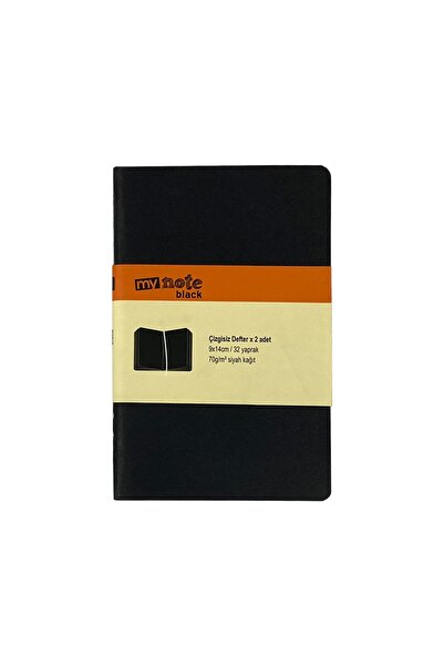 Umur Mynote Case 9x14 32yp 2li Defter Siyah Yaprak Çizgisiz