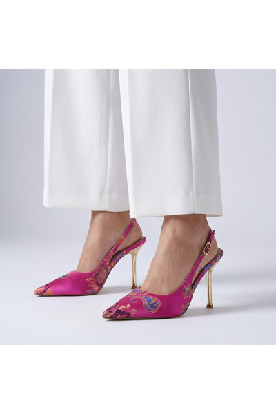 Letafia Παπούτσια με τακούνι Valley Ethnic Pattern