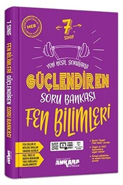 Ankara Yayıncılık Ankara 7.sınıf Fen Bilimleri Güçlendiren Soru Bankası