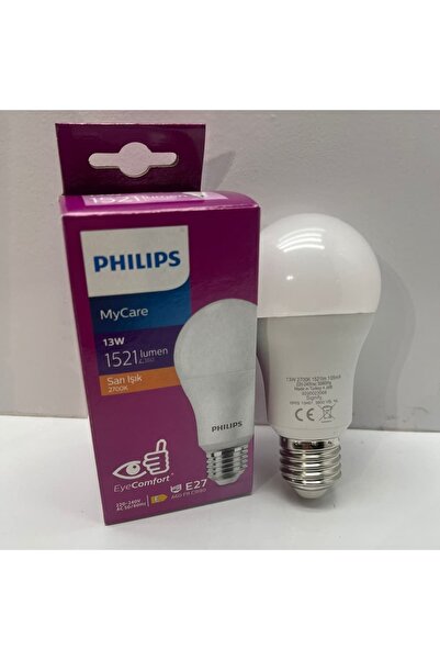 Philips Essential 13 W 3000k Sarı Işık E27 Led Ampul
