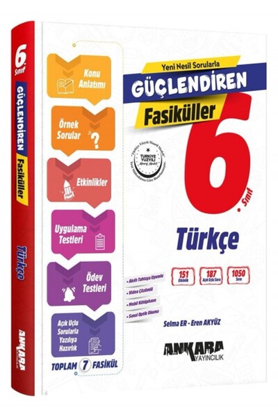 Ankara Yayıncılık ANKARA YAY. 6.SINIF GÜÇLENDİREN TÜRKÇE FASİKÜL SET