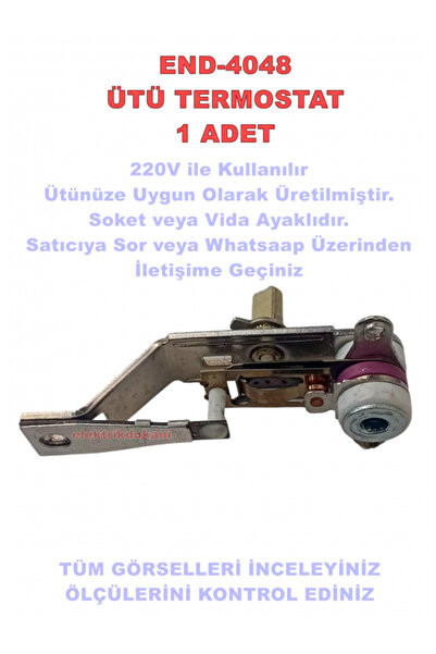 Genel Markalar ENDER Ütü Termostatı Kısa Mil (Mil Boyu: 11mm)