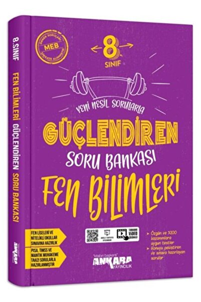 Ankara Yayıncılık 8. Sınıf Güçlendiren Fen Bilimleri Soru Bankası Ankara Yayı...