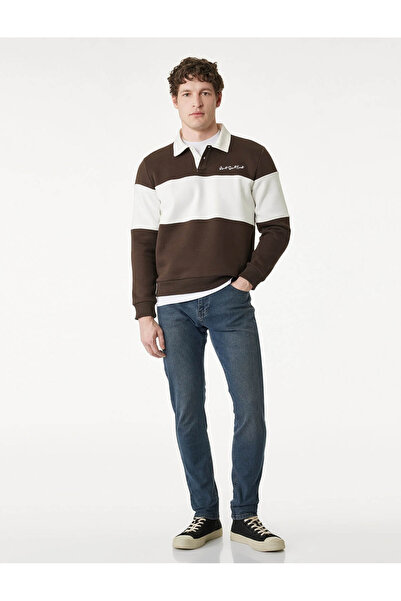 Koton Michael indigo Erkek Jean Pantolon 6SAM40060ND