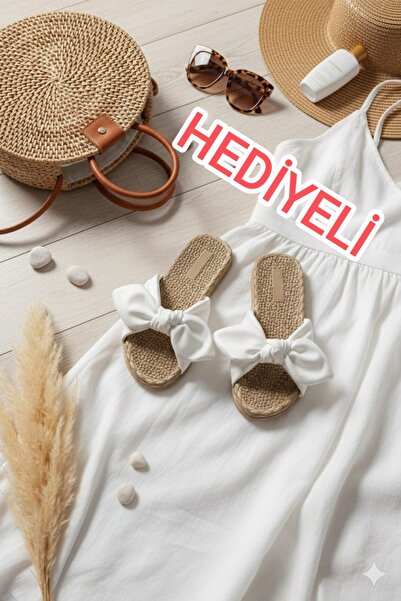 oliviashoes KADIN BEYAZ FİYONK KAYMAZ TABAN HAVUZ DENİZ PLAJ TERLİĞİ CODE 2924