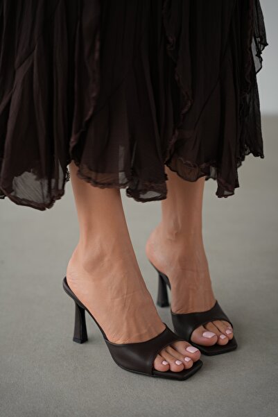 selin shoes Γυναικεία παπούτσια με τακούνι Elmar Küt Burun - ΚΑΦΕ