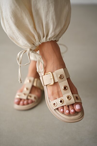 selin shoes Eliona Women's Sandals with Adjustable Gold Buckle and Accessory ...