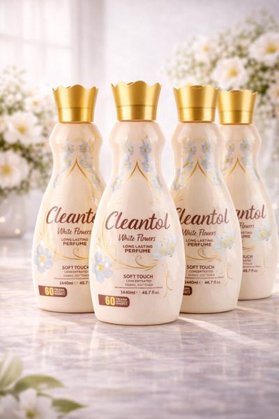 Cleantol Çamaşır Yumuşatıcısı Beyaz Çiçekler Lüks Koku Deneyimi 1440 ml / x4 ...