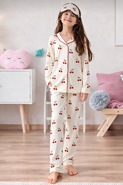 zahider Κοριτσίστικο σετ πιτζάμες Βαμβάκι τεμαχίων με μπάντα ύπνου και κουμπι...