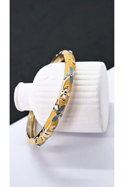 Serenity Flower Figured Zircon Stone Colorful Satin Enamel Brass Plated Zamak...