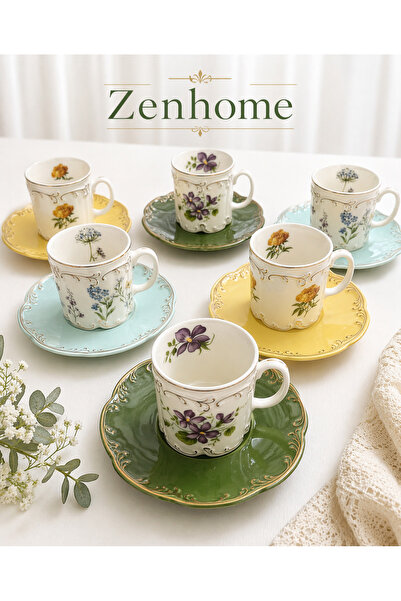 Santara ACAR VIVIENNE 6 LI KAHVE FİNCAN TAKIMI