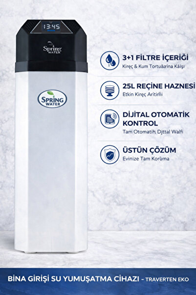 Spring Water Bina Girişi Su Yumuşatma Cihazı Traverten Eko