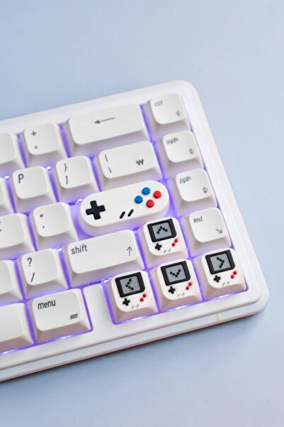 tredblock Gameboy Keycap Seti 5'li Set - Retro Keycap Seti