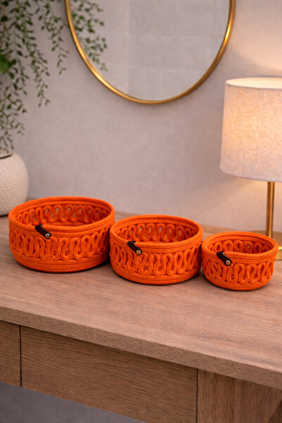 MaVaux Velora Σετ 3 τεμαχίων Καλάθι με σχοινί Οργανωτής μπάνιου Διακοσμητικός...