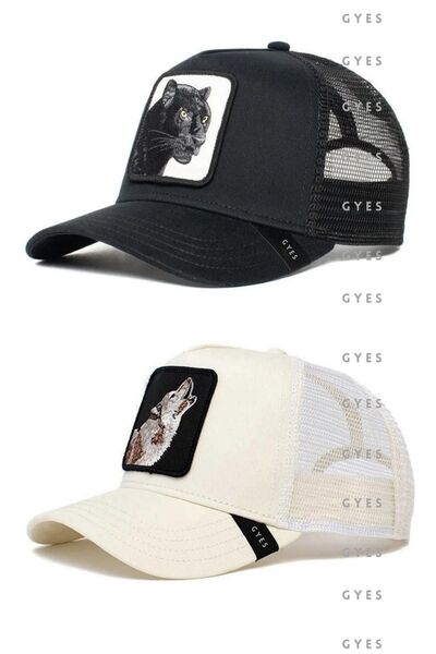 GYES Σετ αθλητικών καπέλων Unisex - με φιγούρες ζώων, σετ 2 τεμαχίων, ρυθμιζό...