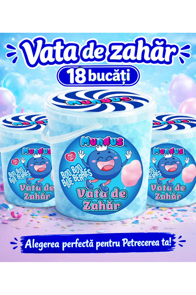 MUNDUS Cotton Candy MUNDUS Boo Boo Μύρτιλα Μαλλί της Γριάς – Συσκευασία 18 τε...