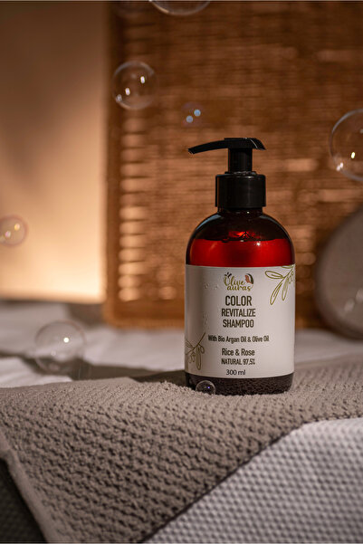 Olive Auras Color Revitalize Shampoo 97% Natural Ingredients Gentle & effective Shampoo For Hair Shining 300ml