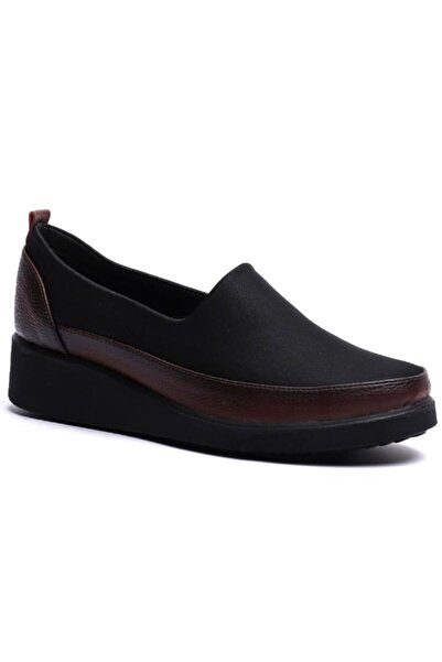 KUUM LONDON K152509 Γυναικεία παπούτσια με μαύρη σόλα σε μπορντό χρώμα