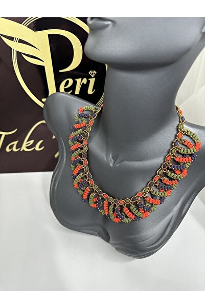 Peri Takı Tasarım Sevgililer Günü Hediyesi El Yapımı Yeşil, Lacivert Ve Kırmı...