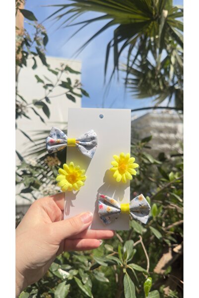 Toka Perisi Σετ παιδικών αγκράφες Summer Flower με 4 τεμάχια - 2 κορδέλες, 2 ...