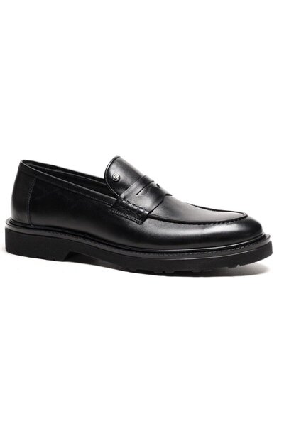 Pierre Cardin 241075 أحذية رجالية سوداء إيفا سول