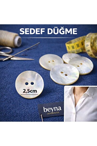 Beyna PERL 1. KVALITETA PRIRODNI PRAVI PERL 2.5 CM DUGME 1 PAKOVANJE 10 KOMADA