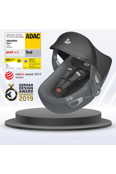 Swandoo Albert i-Size Μαύρο κάθισμα αυτοκινήτου