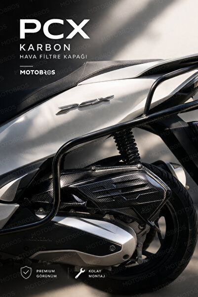 Motobros Honda PCX 2021-2025 Karbon Hava Filtre Kapağı PCX HAVA FİLTRE KAPAĞI...
