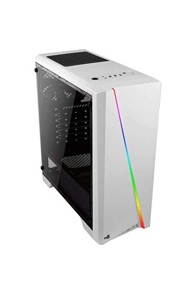 AEROCOOL Carcasa PC Midi Cylon Pro Alb (alb mi.ATX/ATX/RGB)