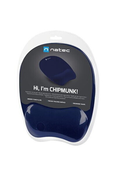 Natec Mousepad Chipmunk cu suport pentru încheietura mâinii, spumă cu memorie...