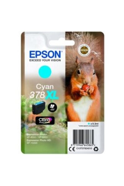 EPSON Cartuș de cerneală cyan | 378XL | 9,3 ml | Claria Photo HD
