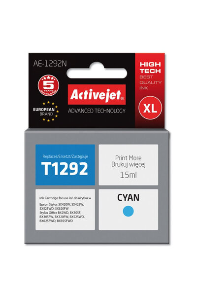 ActiveJet Cartuș de cerneală Activejet AE-1292N (înlocuitor pentru Epson T1292