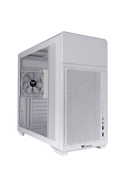 THERMALTAKE Carcasa PC TR300 TG (alb, sticlă securizată)