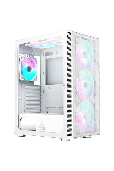 MONTECH Carcasă X3 Mesh, ATX, sticlă securizată, ARGB (albă)