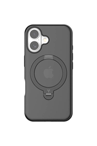 TORRAS Carcasă Ostand Spin pentru iPhone 16 Plus (Czarne)