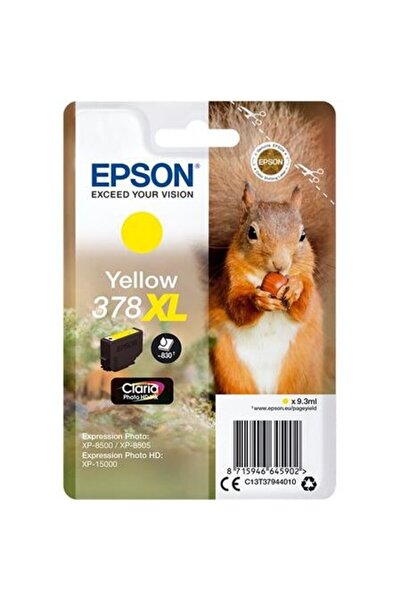 EPSON Cartuș de cerneală original 378XL 9,3 ml Galben