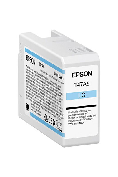 EPSON Pachet individual Cyan deschis T47A5 UltraChrome Pro 10 cerneală 50ml