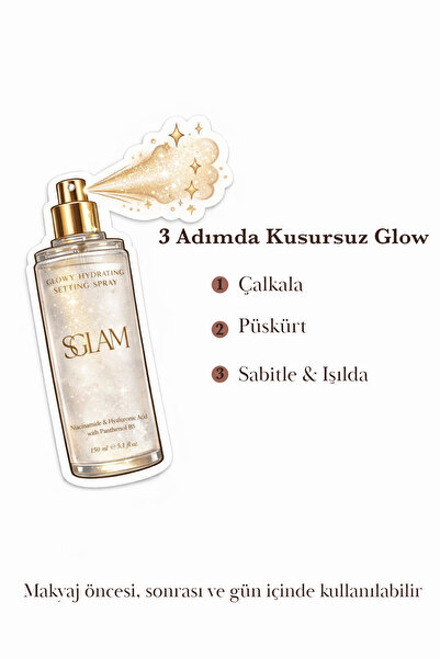 S'GLAM Glowy Hydrating Setting Spray