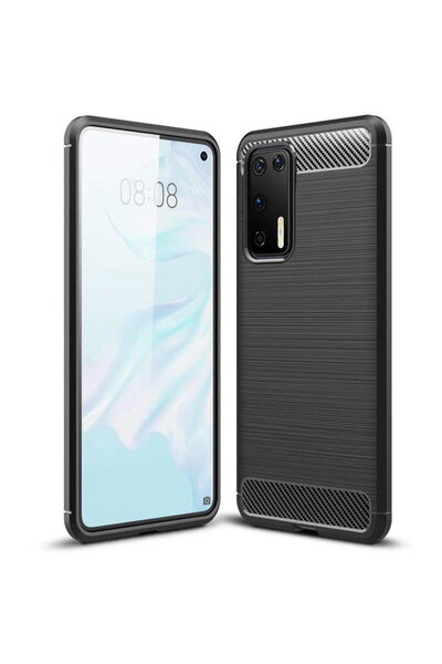 Techsuit Carcasă Huawei P40 Pro - Techsuit Carbon Silicone - Negru