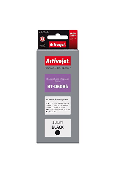 ActiveJet Cartuș de cerneală, compatibil cu Brother, Supreme, 100 ml, negru