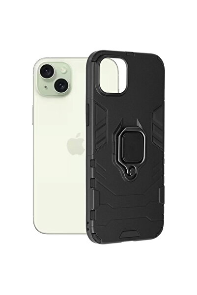 Techsuit Husă pentru iPhone 15 Plus - Techsuit Silicone Shield - Neagră