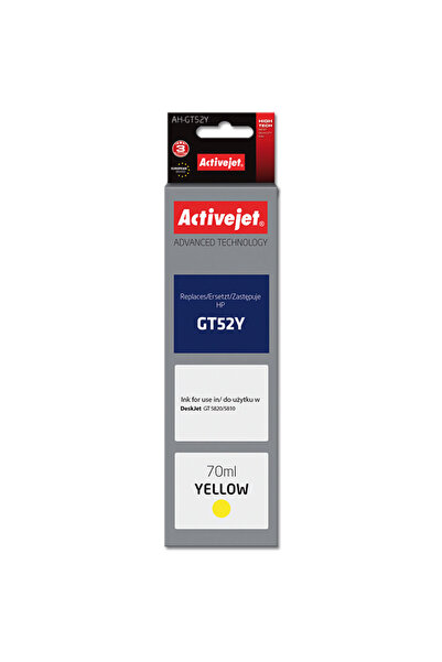 ActiveJet AH-GT52Y (înlocuitor pentru HP GT52Y M0H56AE; Supreme; 70 ml; galben)