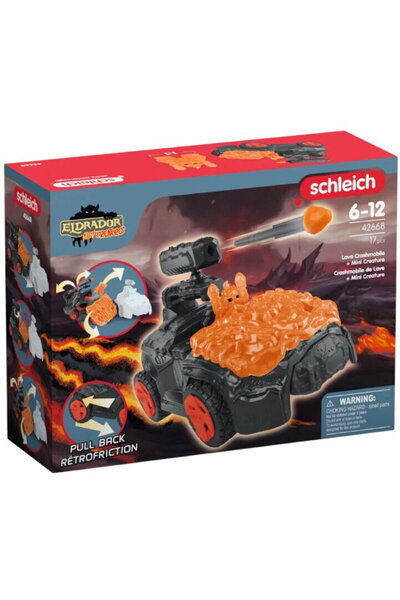 SCHLEICH Masină de jucărie Schleich, Crashmobile de lava, multicolor, 17cm, s...
