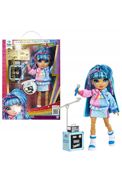 MGA Set papusi Rainbow High, Skyler, instrumente muzicale, 23cm, multicolor