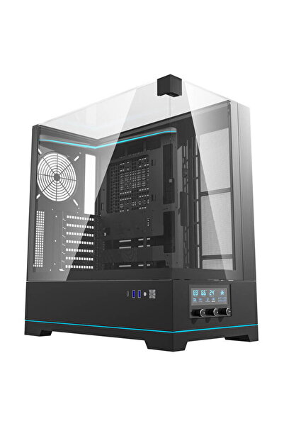 Dark Flash Carcasă PC Darkflash DY450 Negru fără ventilatoare