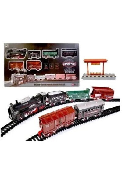Artyk Jucarie Educationala Set trenulețe de jucărie Artyk, locomotivă 13 cm, ...