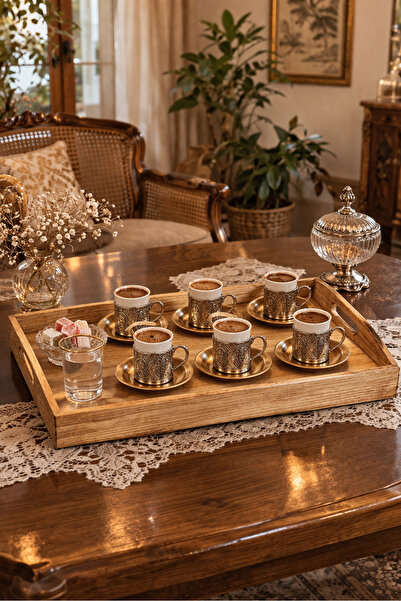 ASLI Wooden Antique Decorative Coffee, Tea, Promise, Engagement, Presentation...