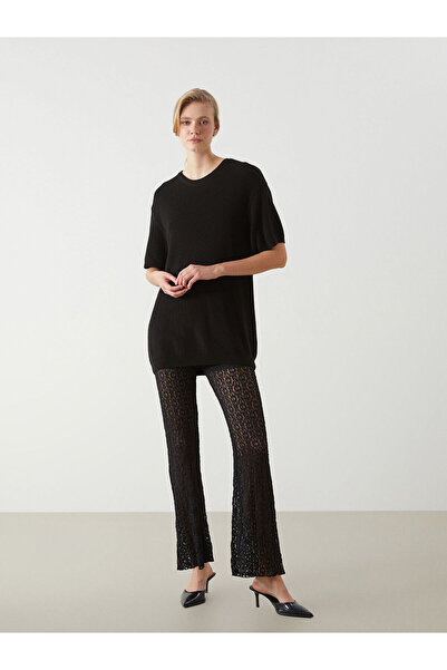 LC Waikiki Vizyon New Season Women's Lace Trousers with Elastic Waist