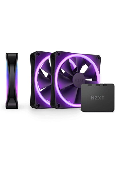 Nzxt Kit ventilatoare F120 RGB Duo Negru, 3 bucăți + Controler RGB
