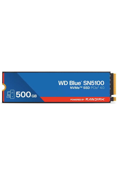 SanDisk WD Hard Drive Blue SN5100 - 500 GB - PCIe 4.0 (NVMe) - Blue